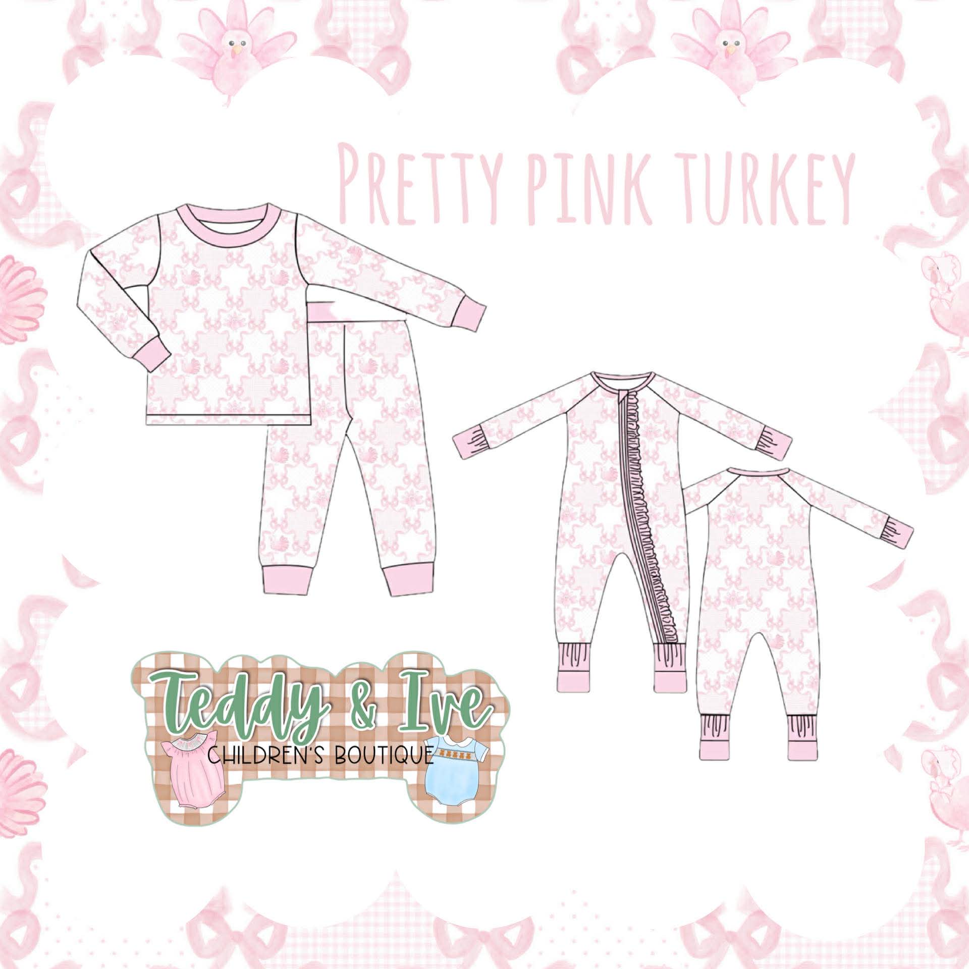 Pretty Pink Turkey Bamboo Collection