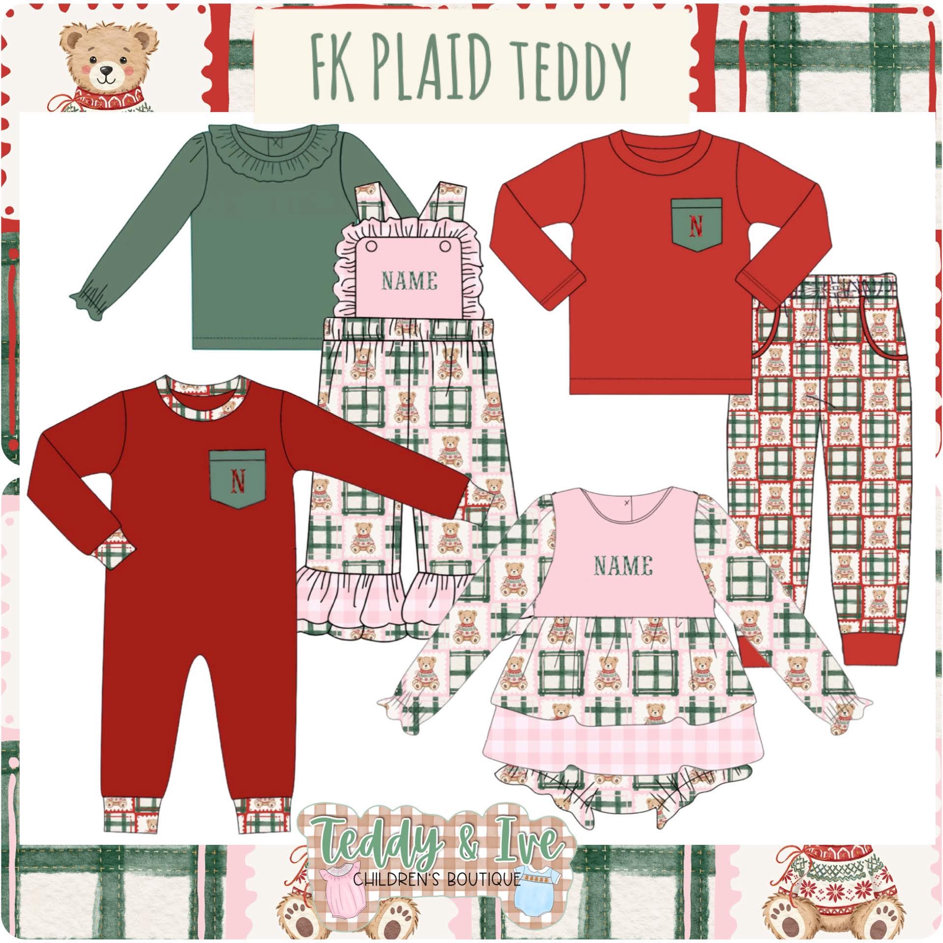 FK Plaid Teddy Collection - ETA October