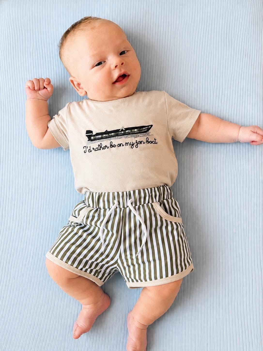 Jonboat Boy Shorts Set